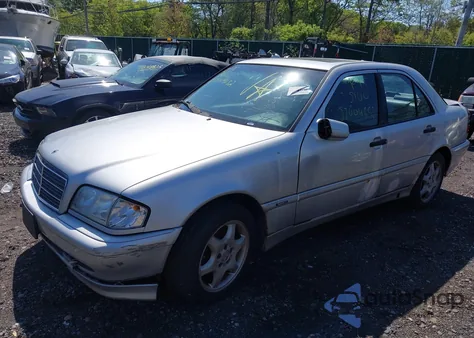 2000 Mercedes-Benz C 230 Kompressor из США, поврежденный, VIN WDBHA24G8YA842768